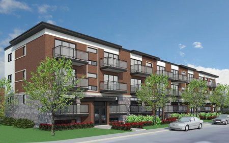 Le Sabrevois, immeuble de condos locatifs à Montréal